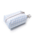 Dog Waste Bag Holder - Baby Blue Gingham