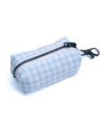 Dog Waste Bag Holder - Baby Blue Gingham