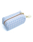 Dog Waste Bag Holder - Baby Blue Gingham