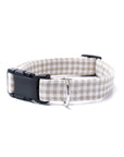 Biscuit Gingham Dog Collar