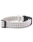 Biscuit Gingham Dog Collar