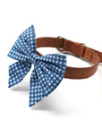Sailor Bow - Blue Gingham