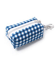 Dog Waste Bag Holder - Blue Gingham