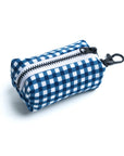 Dog Waste Bag Holder - Blue Gingham