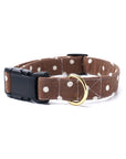 Chocolate Dot Dog Collar