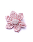 Baby Pink Gingham - Collar Flower