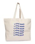 Giant Tote - I Love Dogs