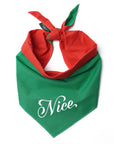 Naughty Nice Reversible Dog Bandana