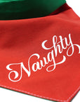 Naughty Nice Reversible Dog Bandana