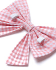 Sailor Bow - Pink Gingham