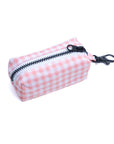 Dog Waste Bag Holder - Pink Gingham