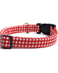 Red Gingham Collar