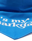 Barkday- blue bandana detail