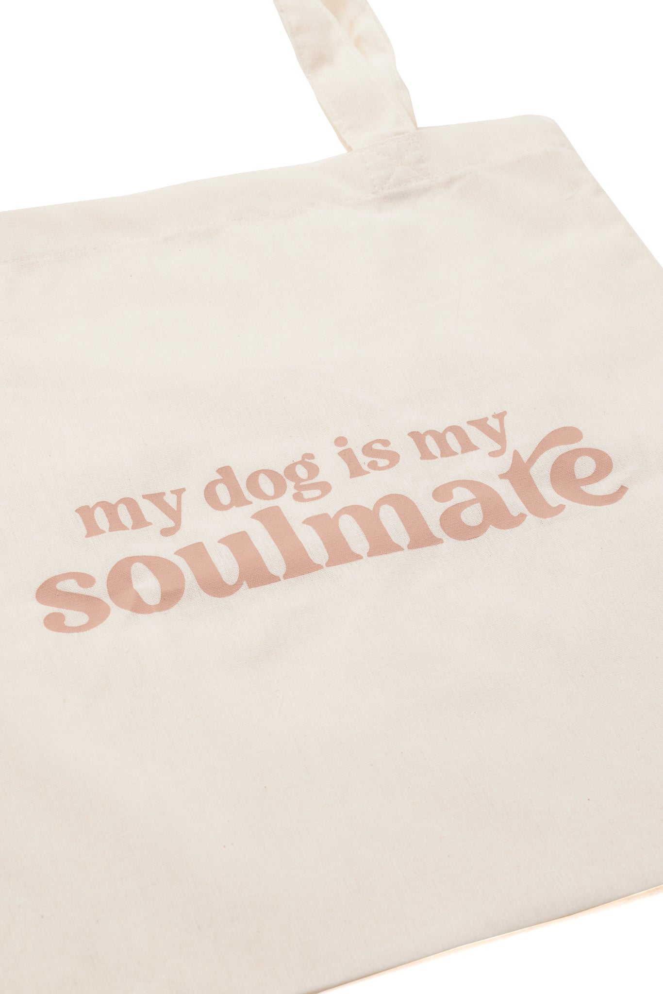 My Dog Is My Soulmate Tote Bag Detail - The Paws
