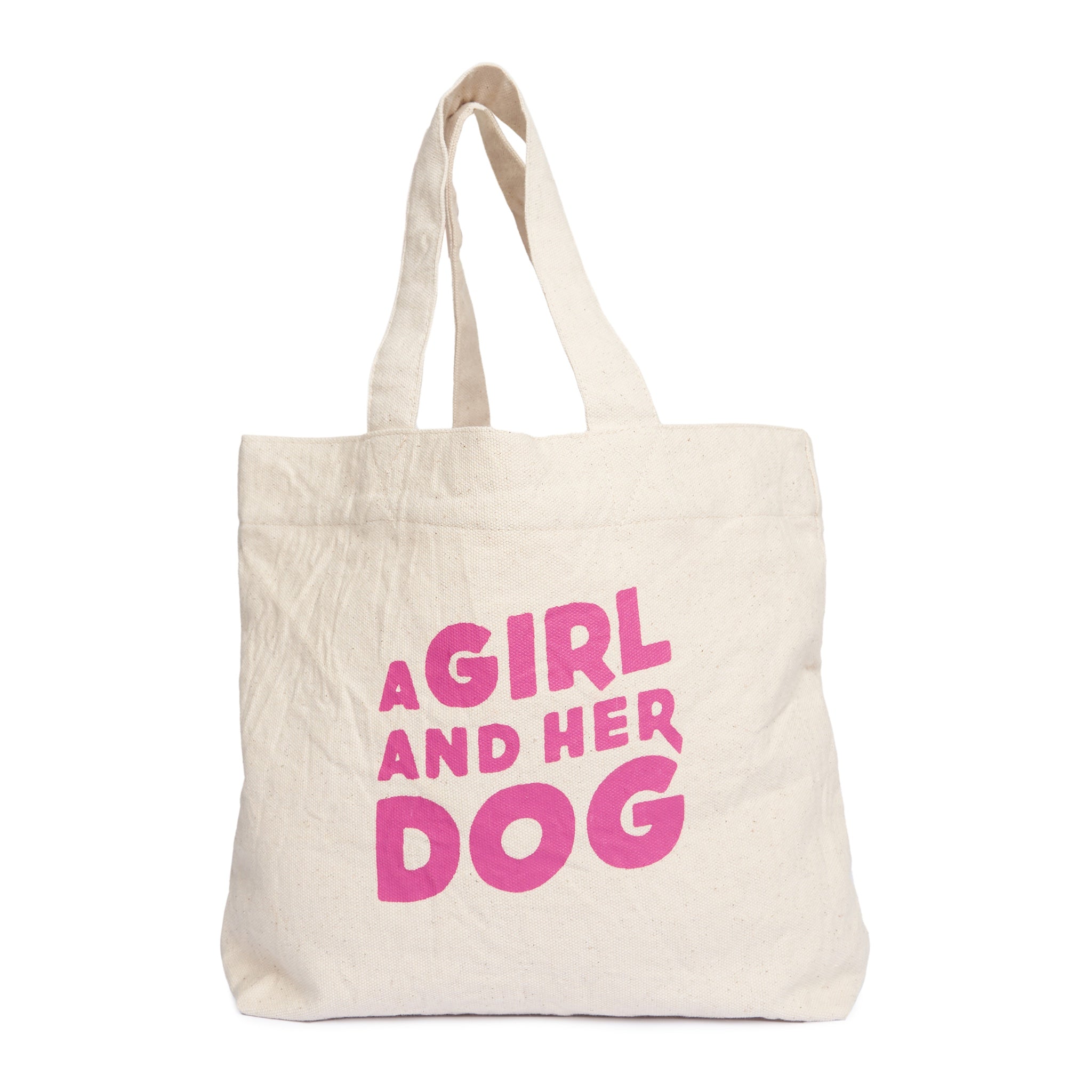 Kids Tote - A Girl And Her Dog