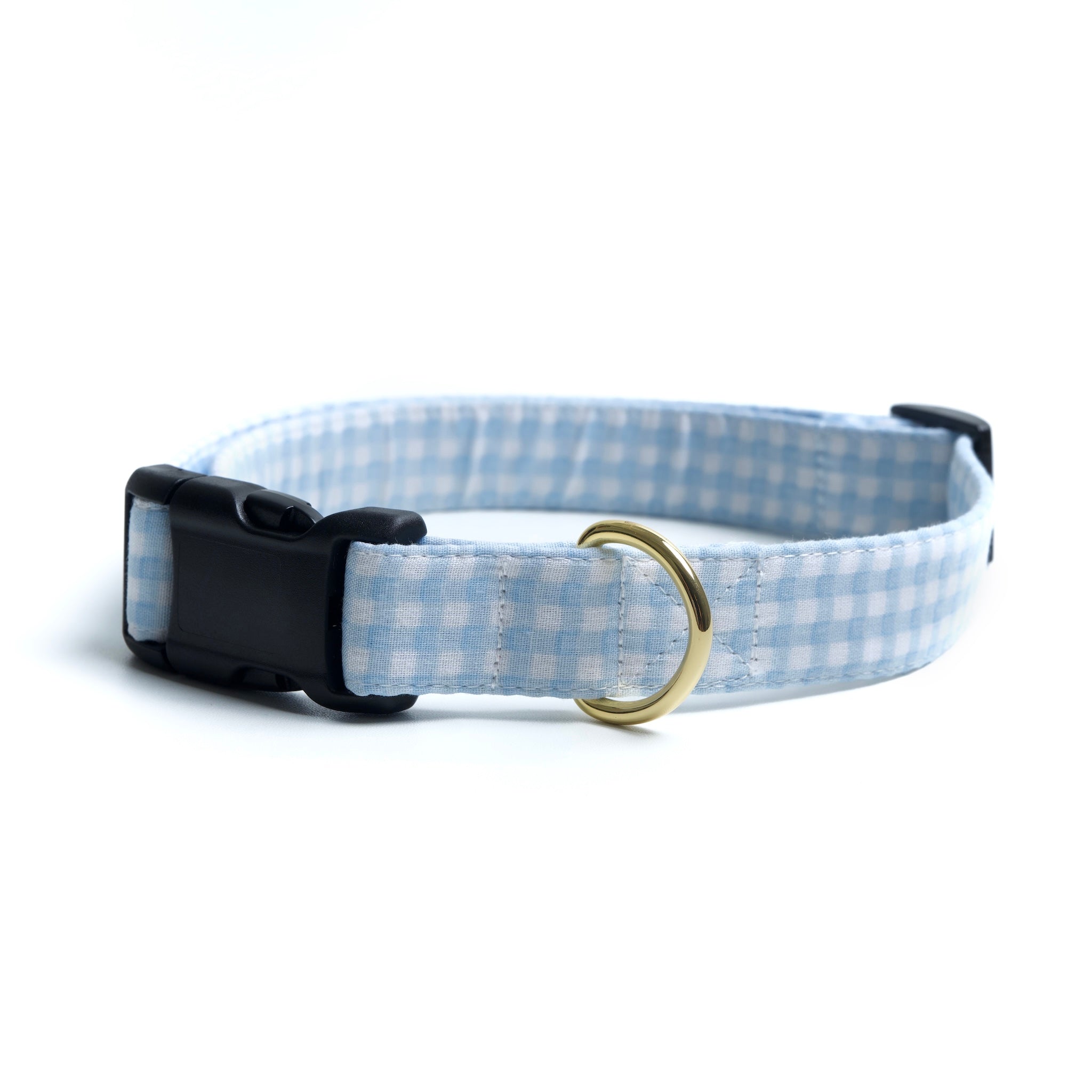 Baby Blue Gingham Collar