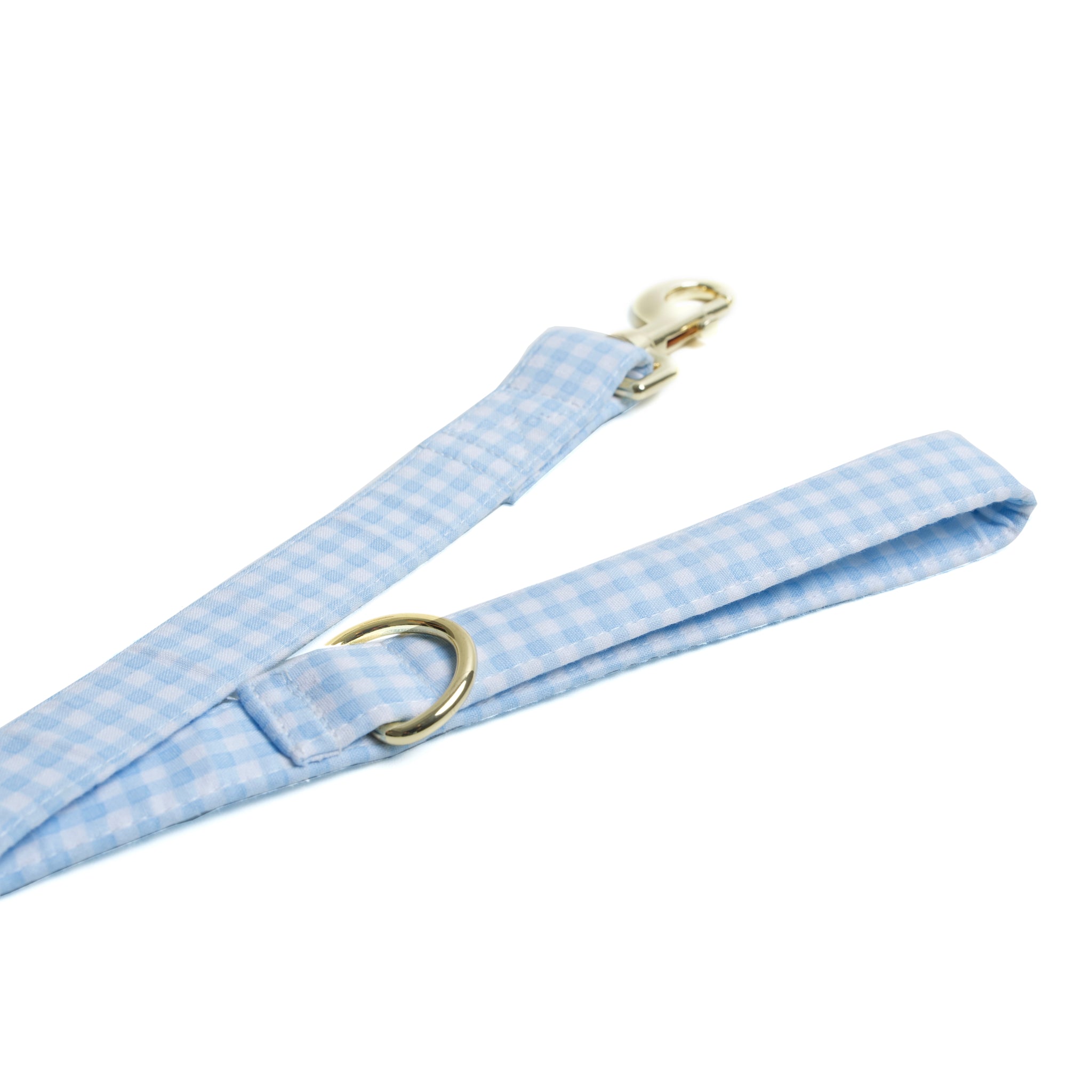 Baby Blue Gingham Leash