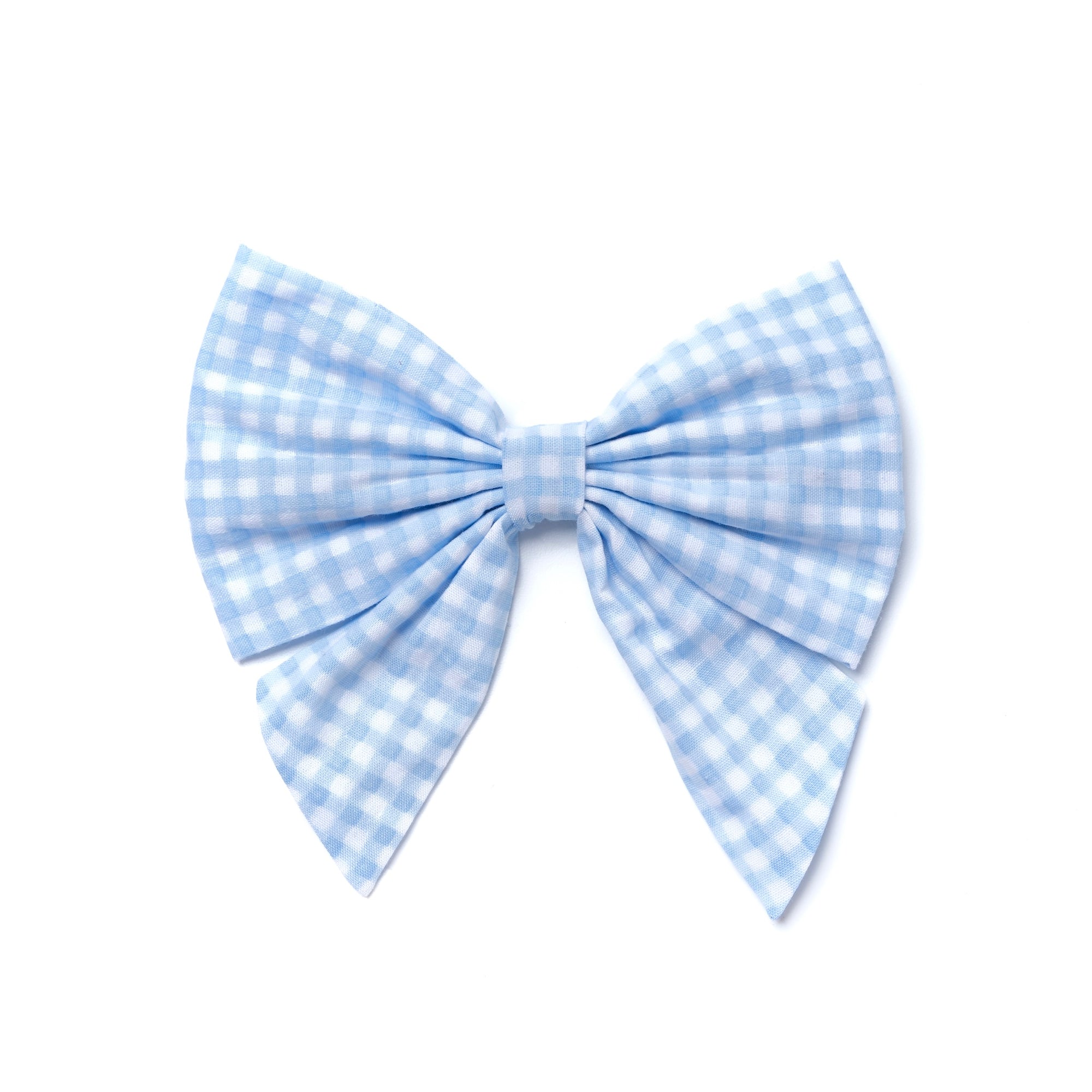 Sailor Bow - Baby Blue Gingham