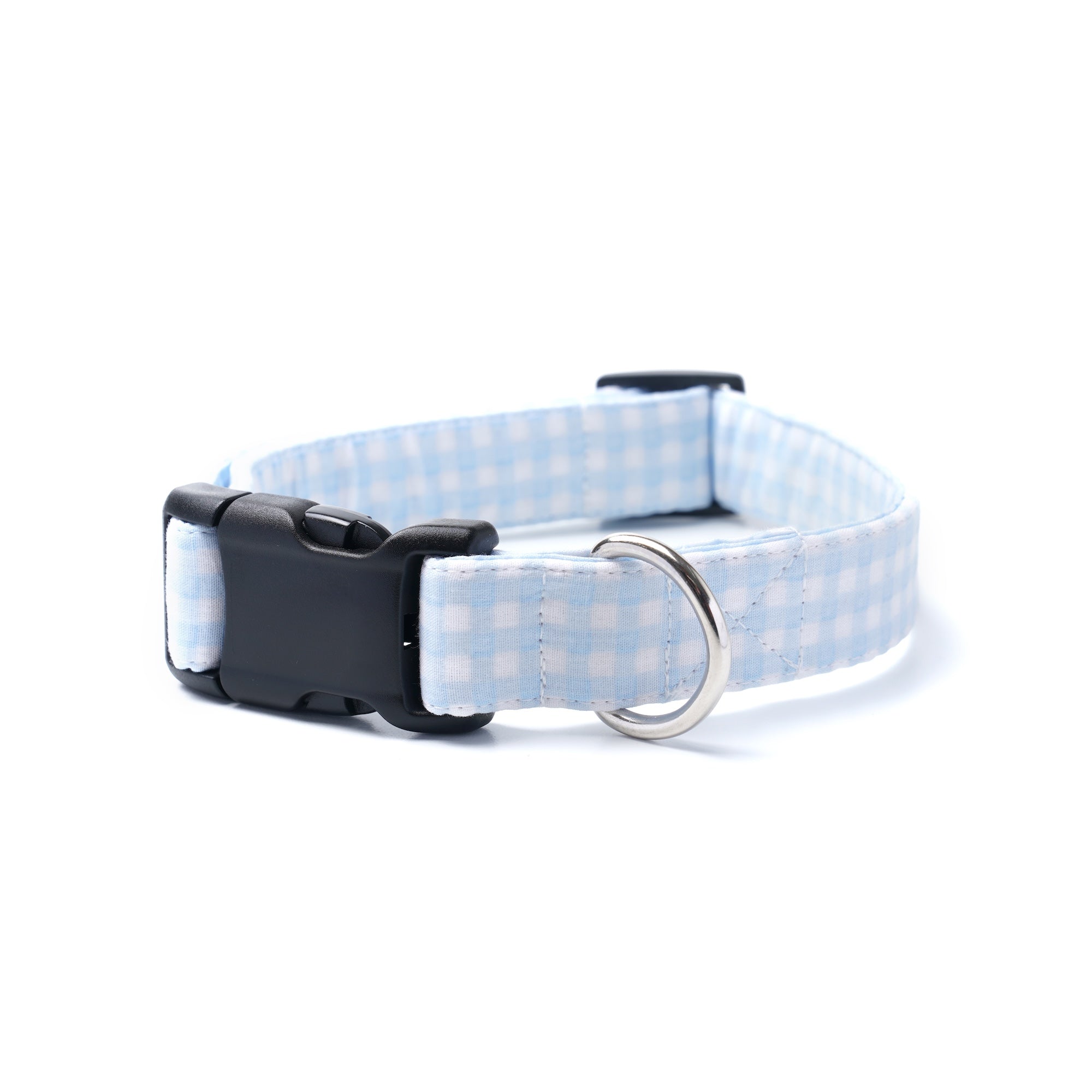 Baby Blue Gingham Collar