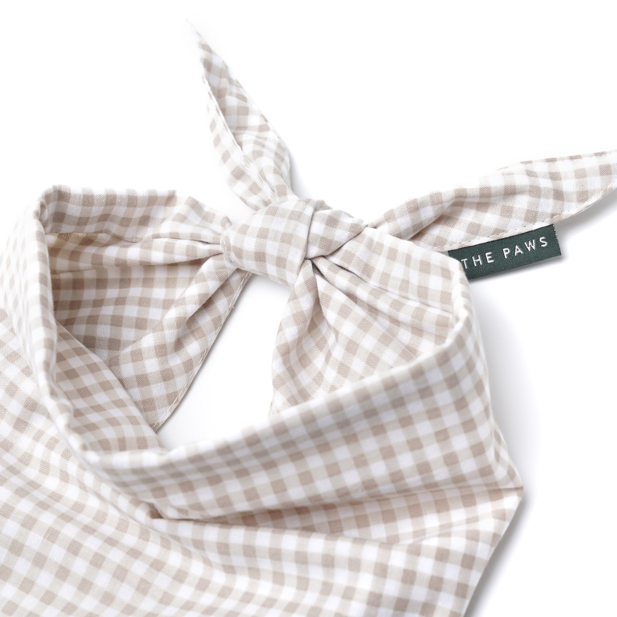 Biscuit Gingham Dog Bandana