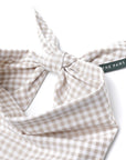 Biscuit Gingham Dog Bandana