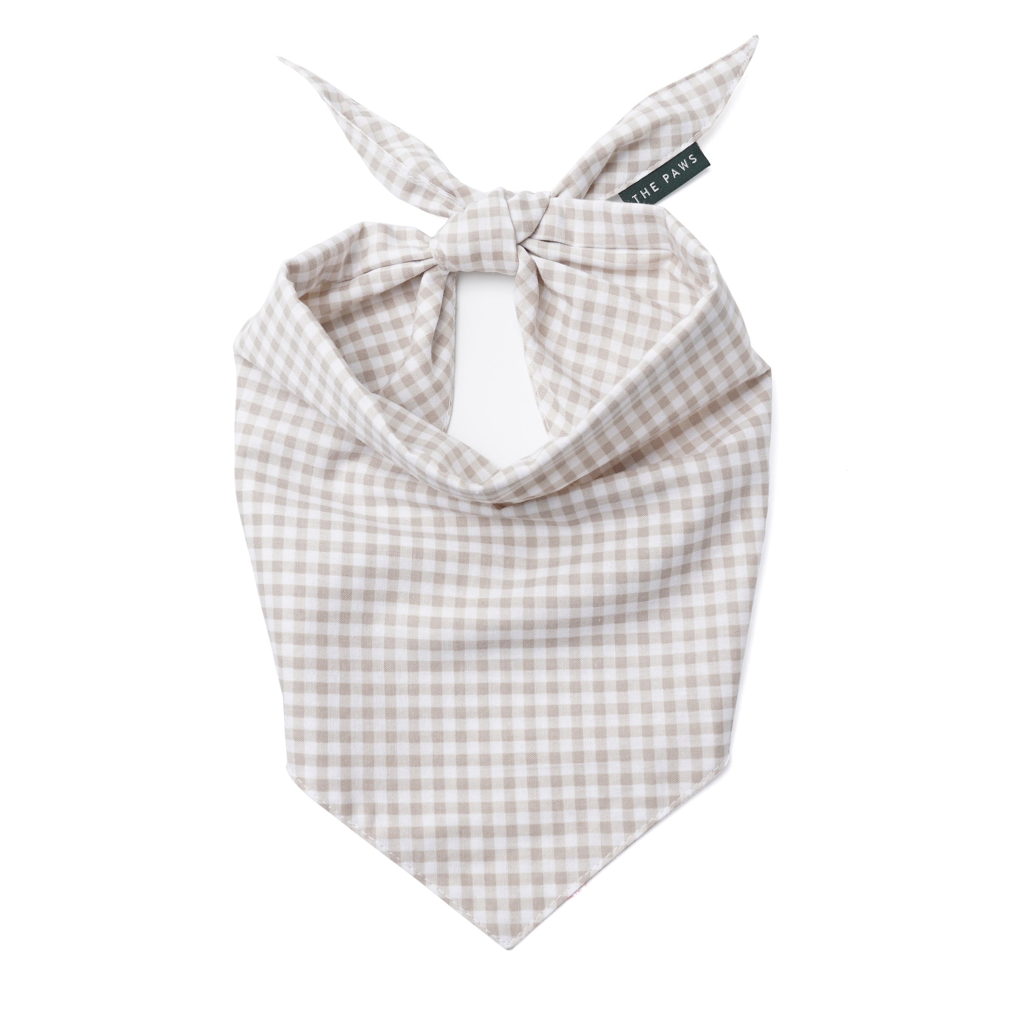 Biscuit Gingham Dog Bandana