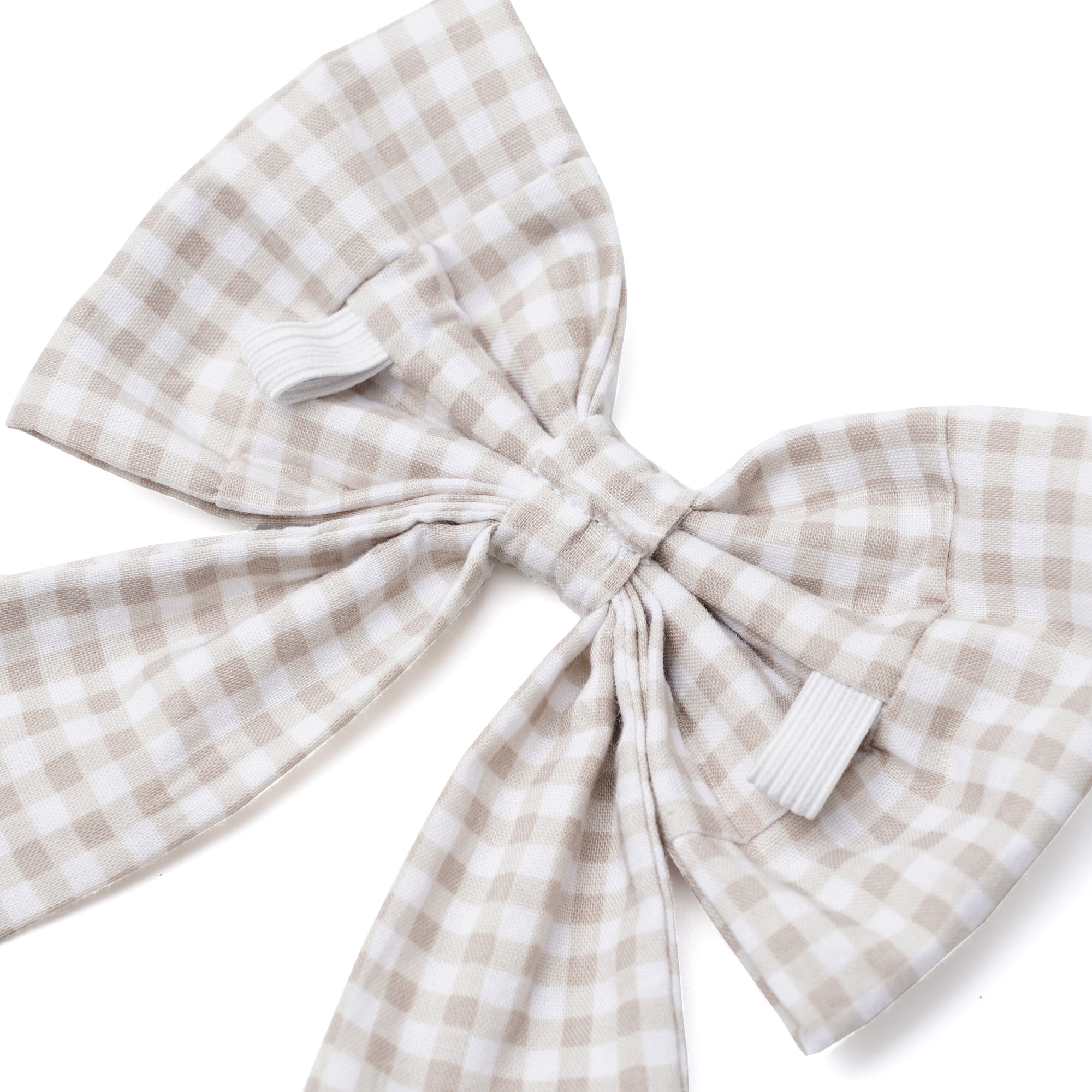 Sailor Bow - Biscuit Gingham