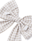 Sailor Bow - Biscuit Gingham