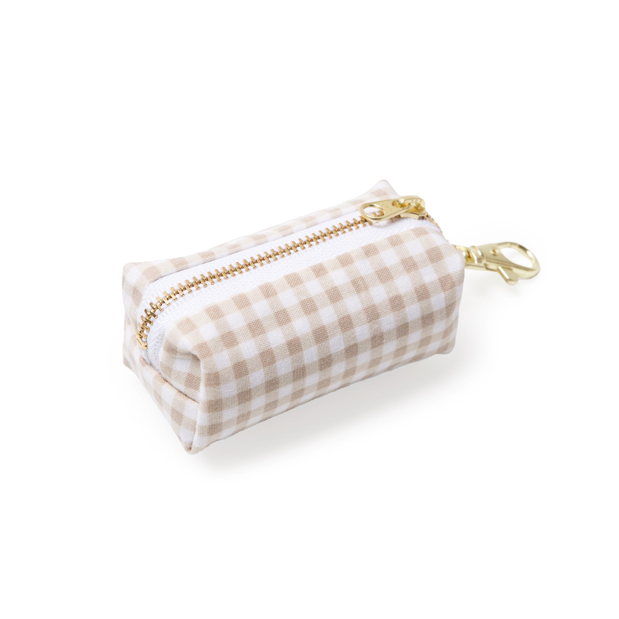 Dog Waste Bag Holder - Biscuit Gingham