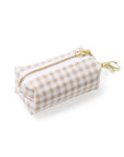 Dog Waste Bag Holder - Biscuit Gingham