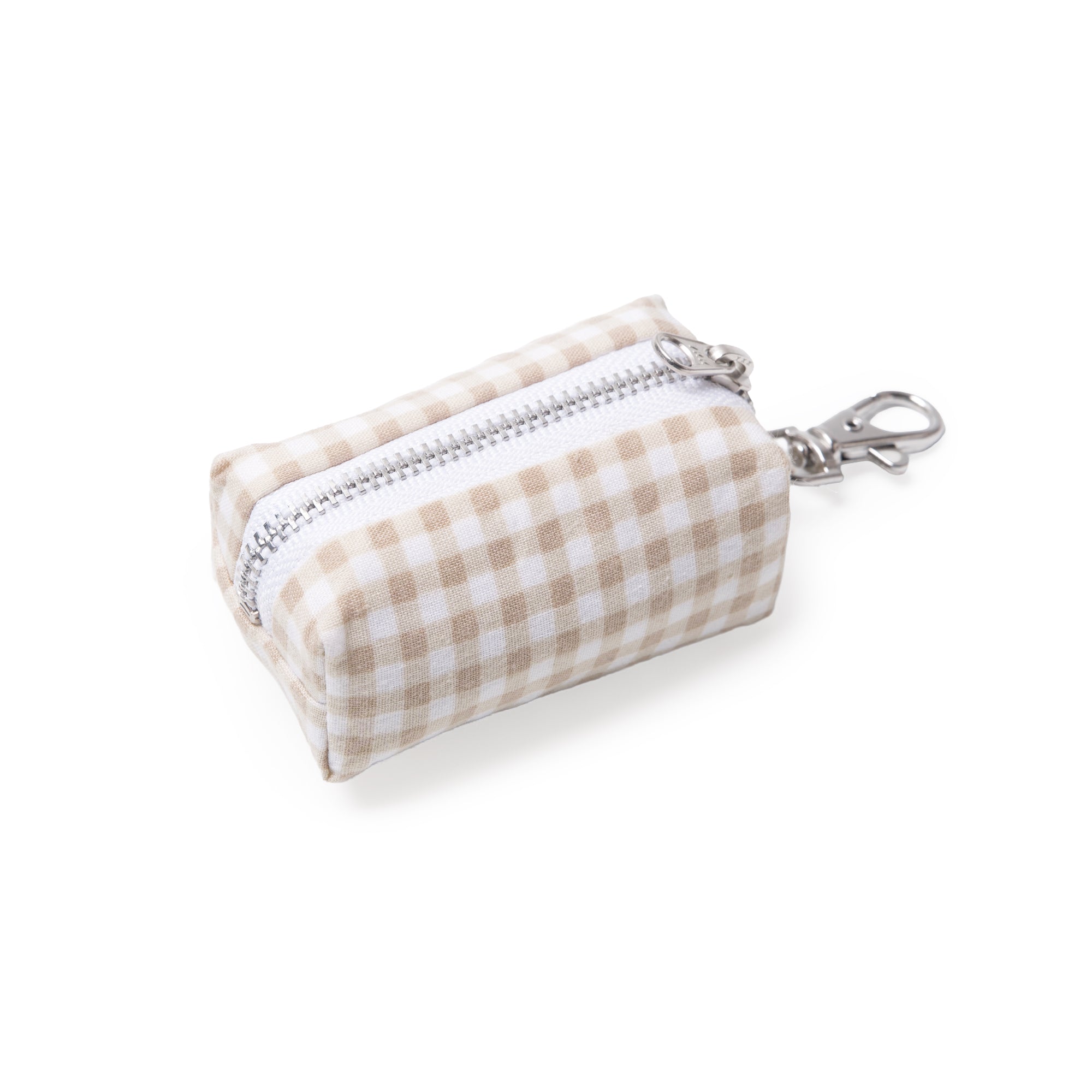 Dog Waste Bag Holder - Biscuit Gingham