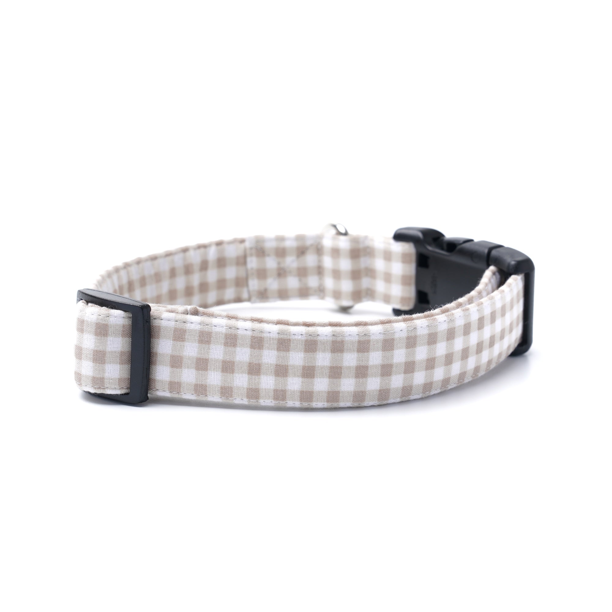 Biscuit Gingham Dog Collar