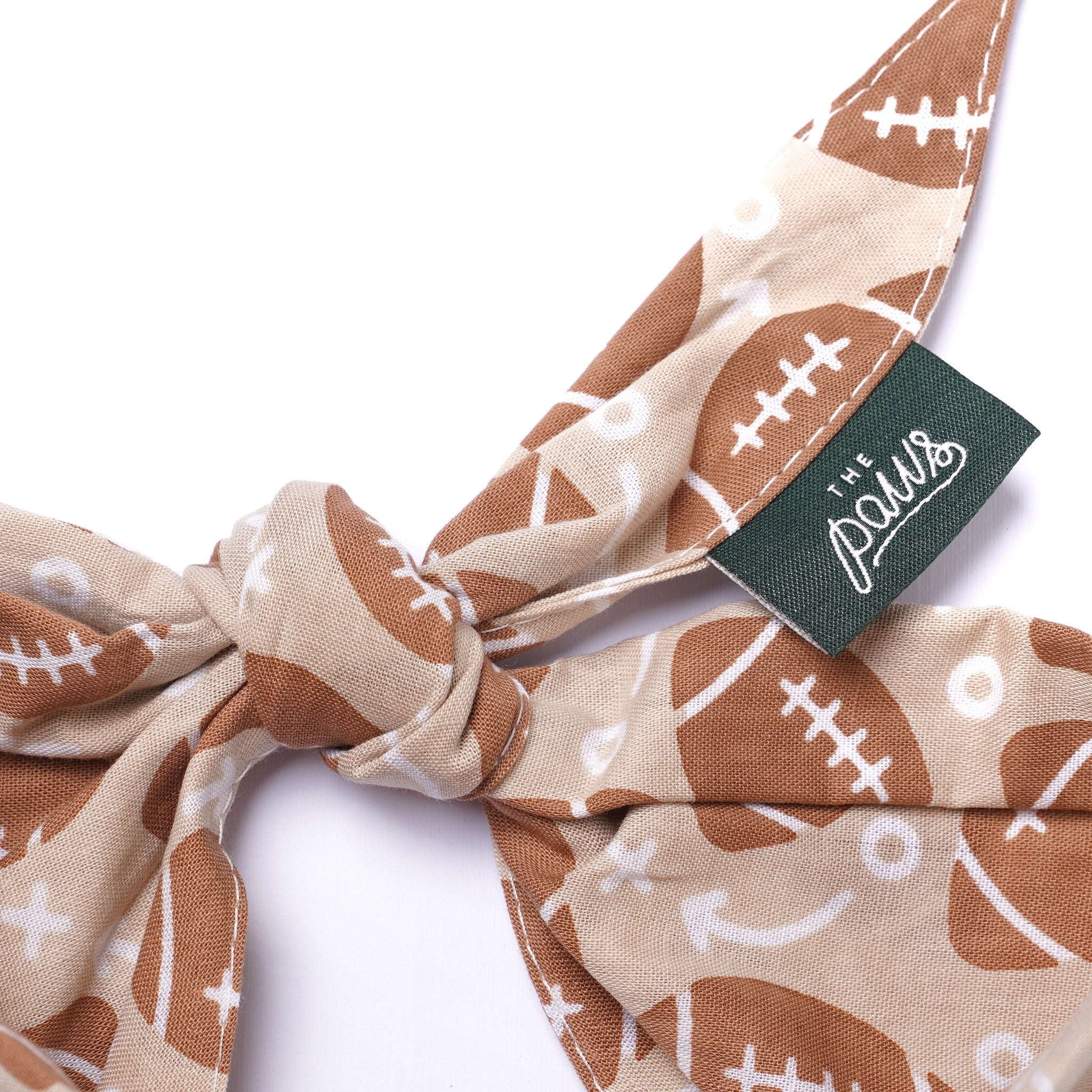 Blitz Football Dog Bandana detail from The Paws