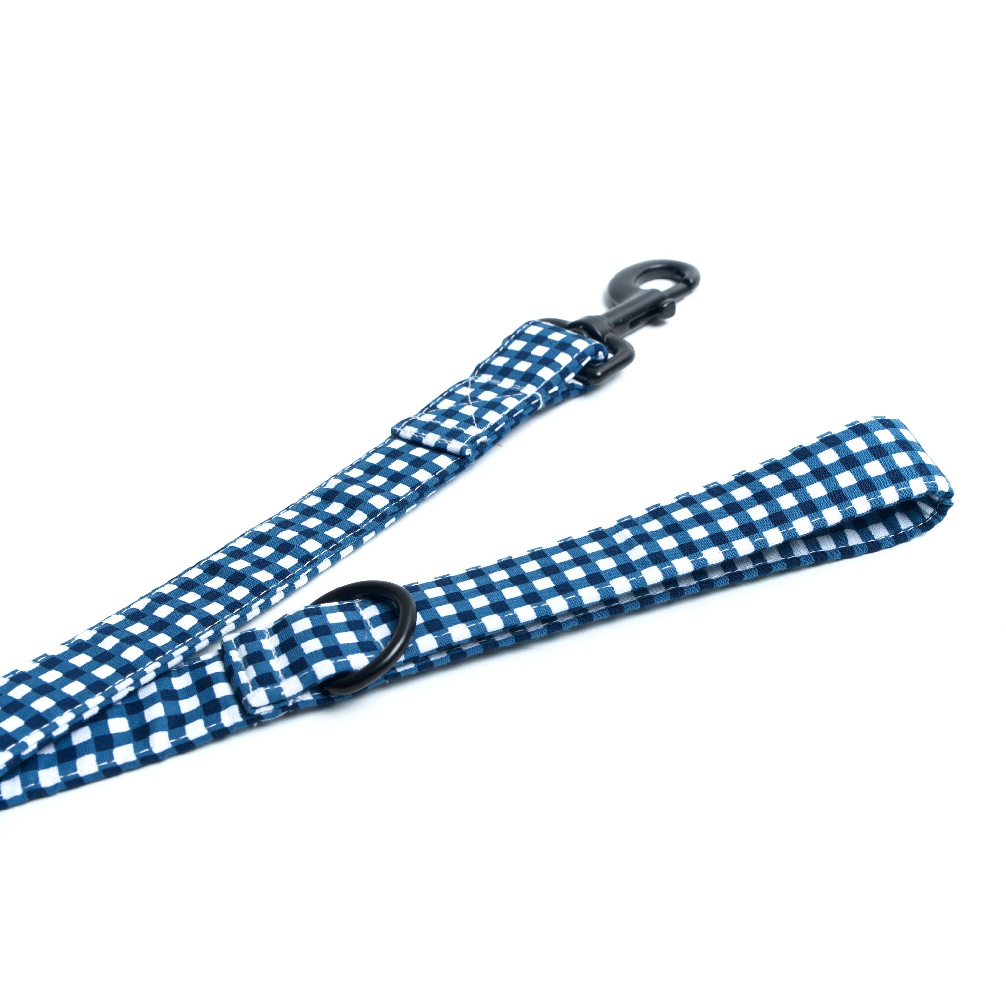Blue Gingham Leash