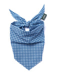 Blue Gingham Dog Bandana