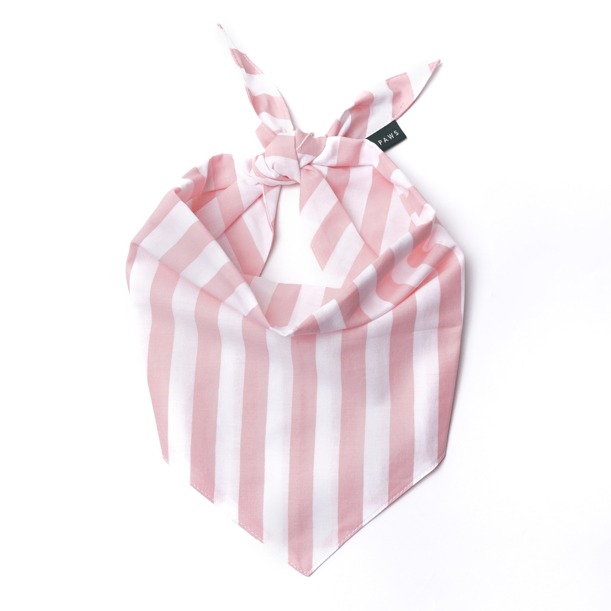 Cabana Blush Pink Stripes Dog Bandana