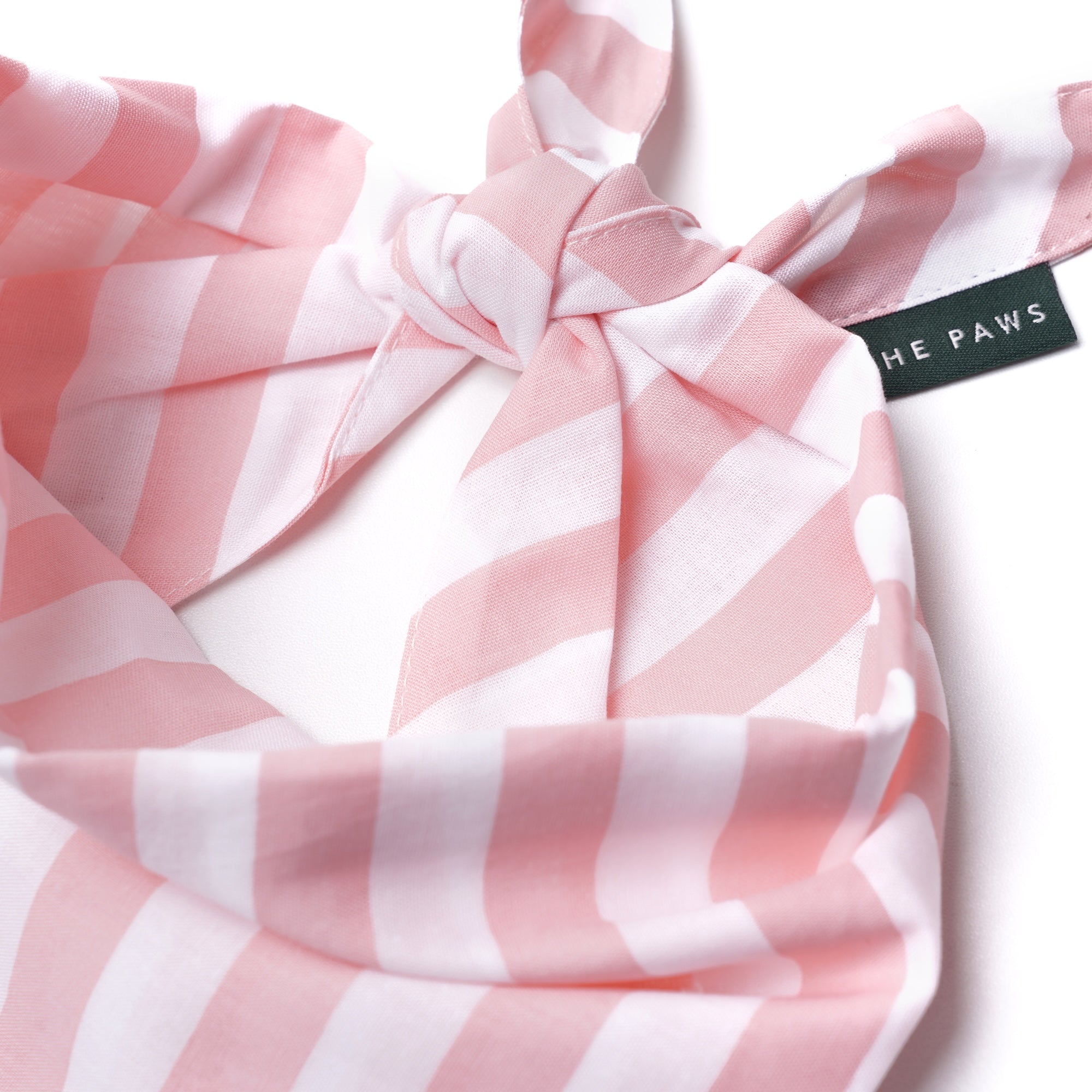 Cabana Blush Pink Stripes Dog Bandana