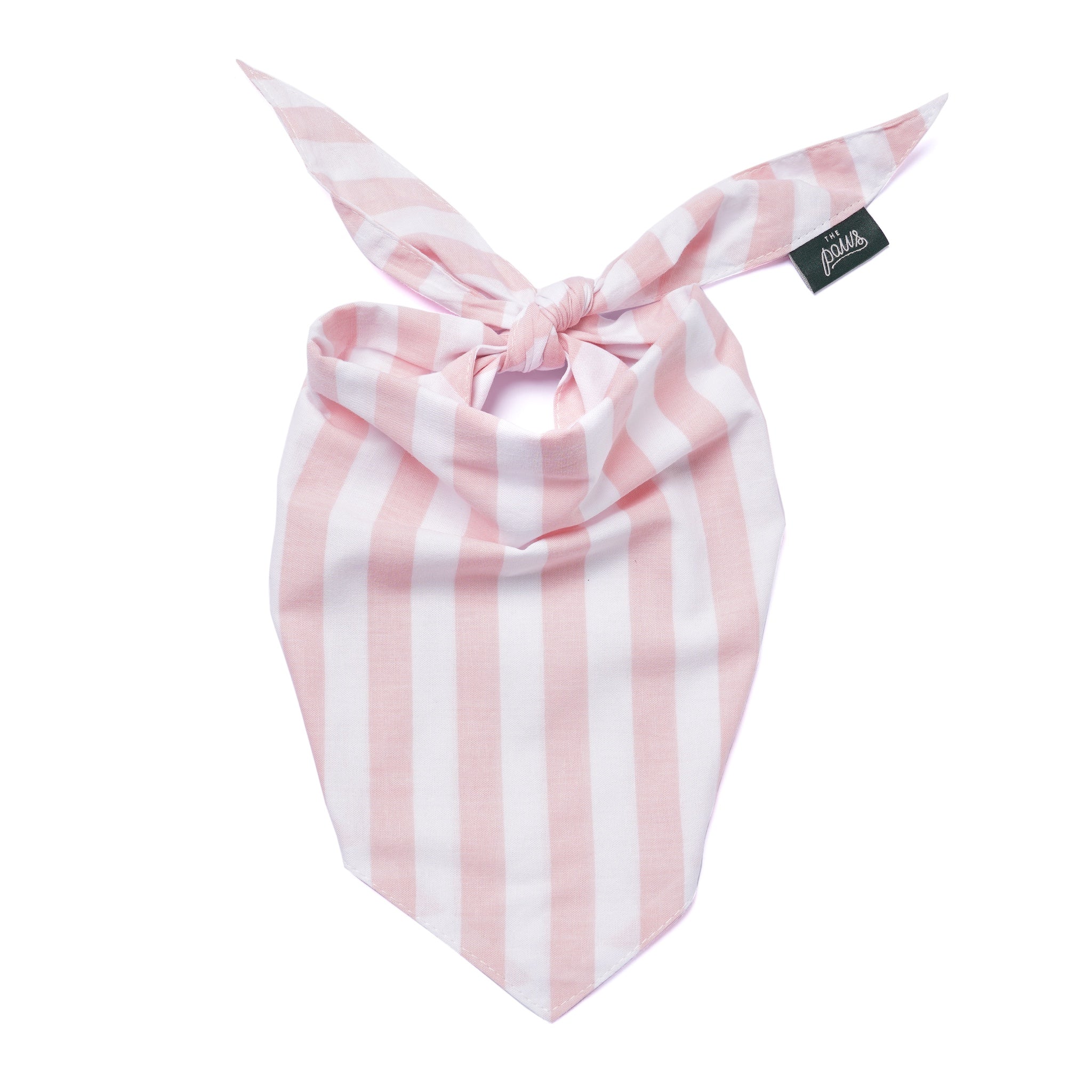 Cabana Blush Pink Stripes Dog Bandana