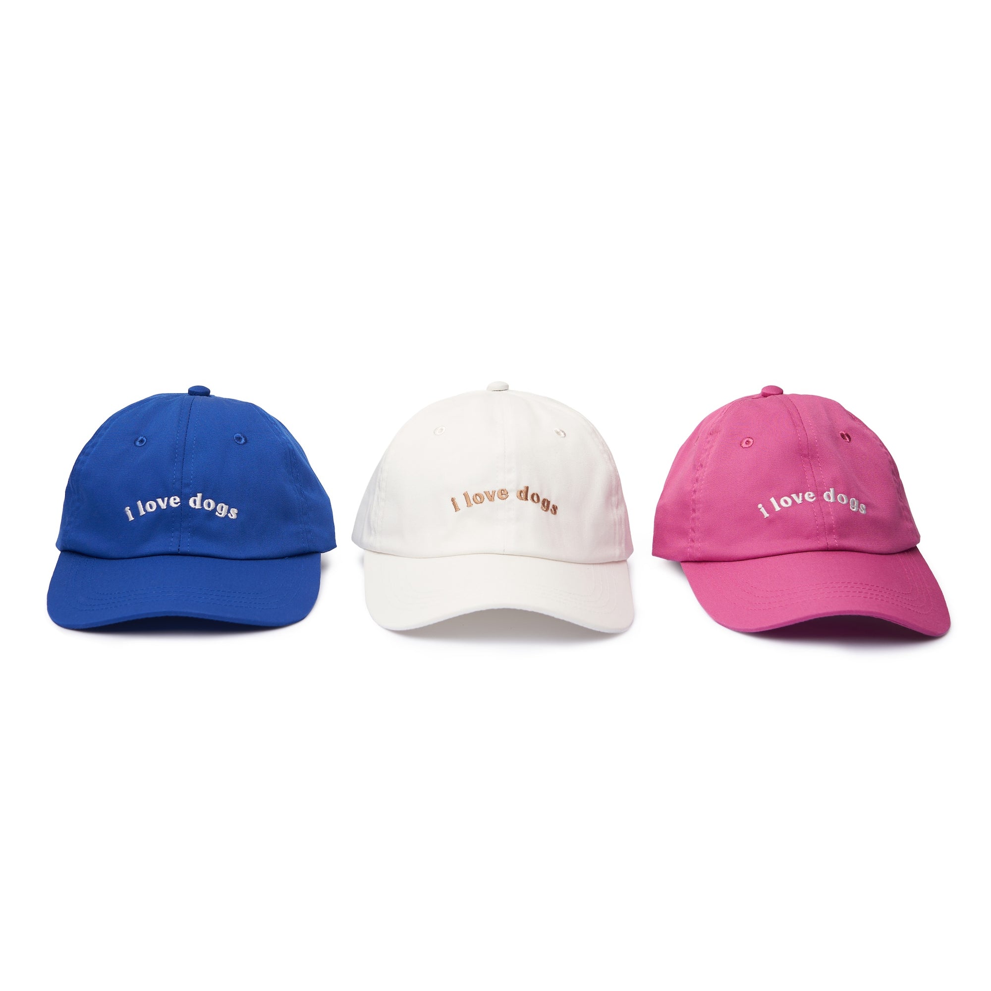 Kids - i love dogs pink cap