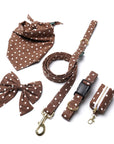 Chocolate Dot Dog Bandana