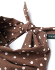 Chocolate Dot Dog Bandana