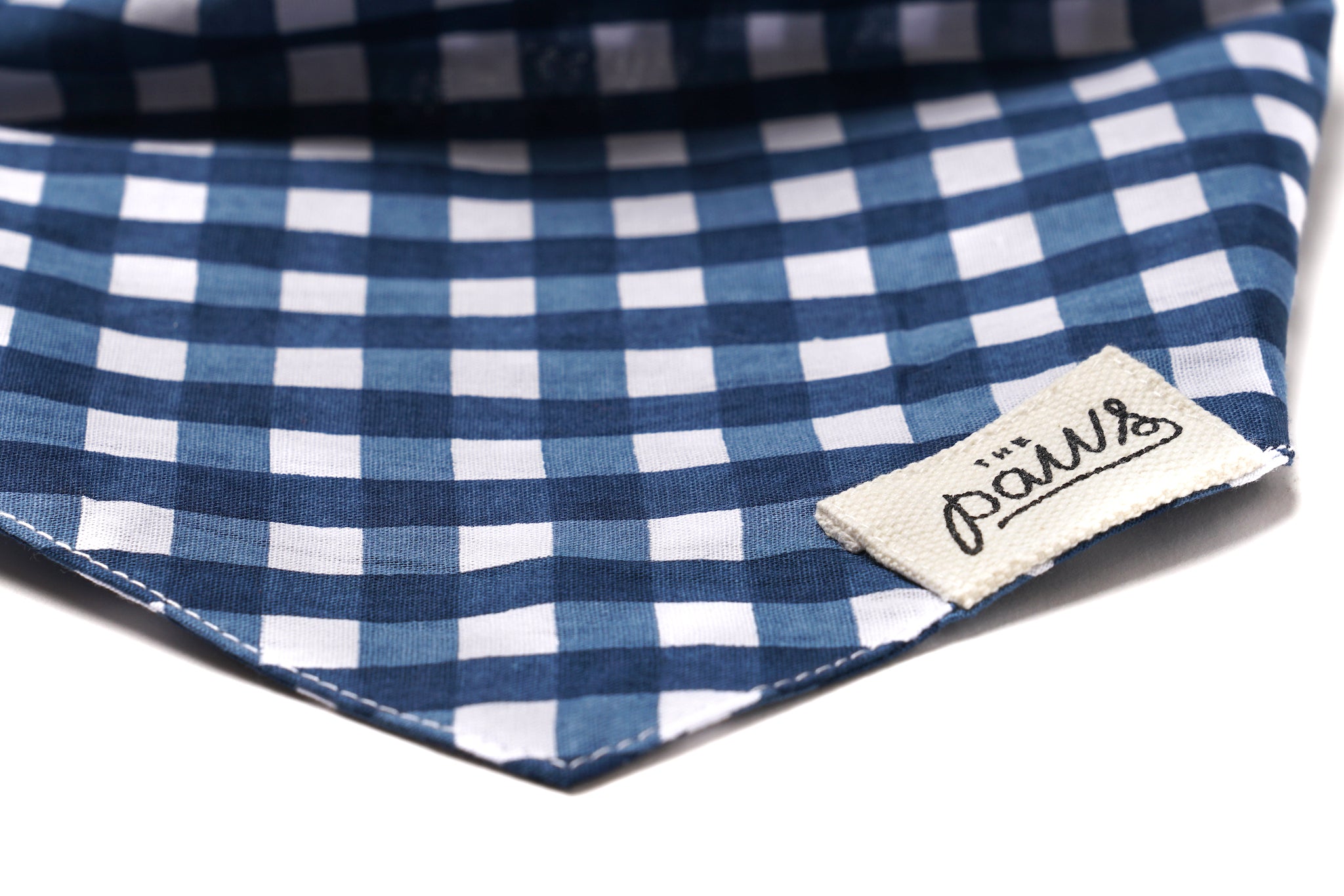 Classic Blue Check Bandana Detail