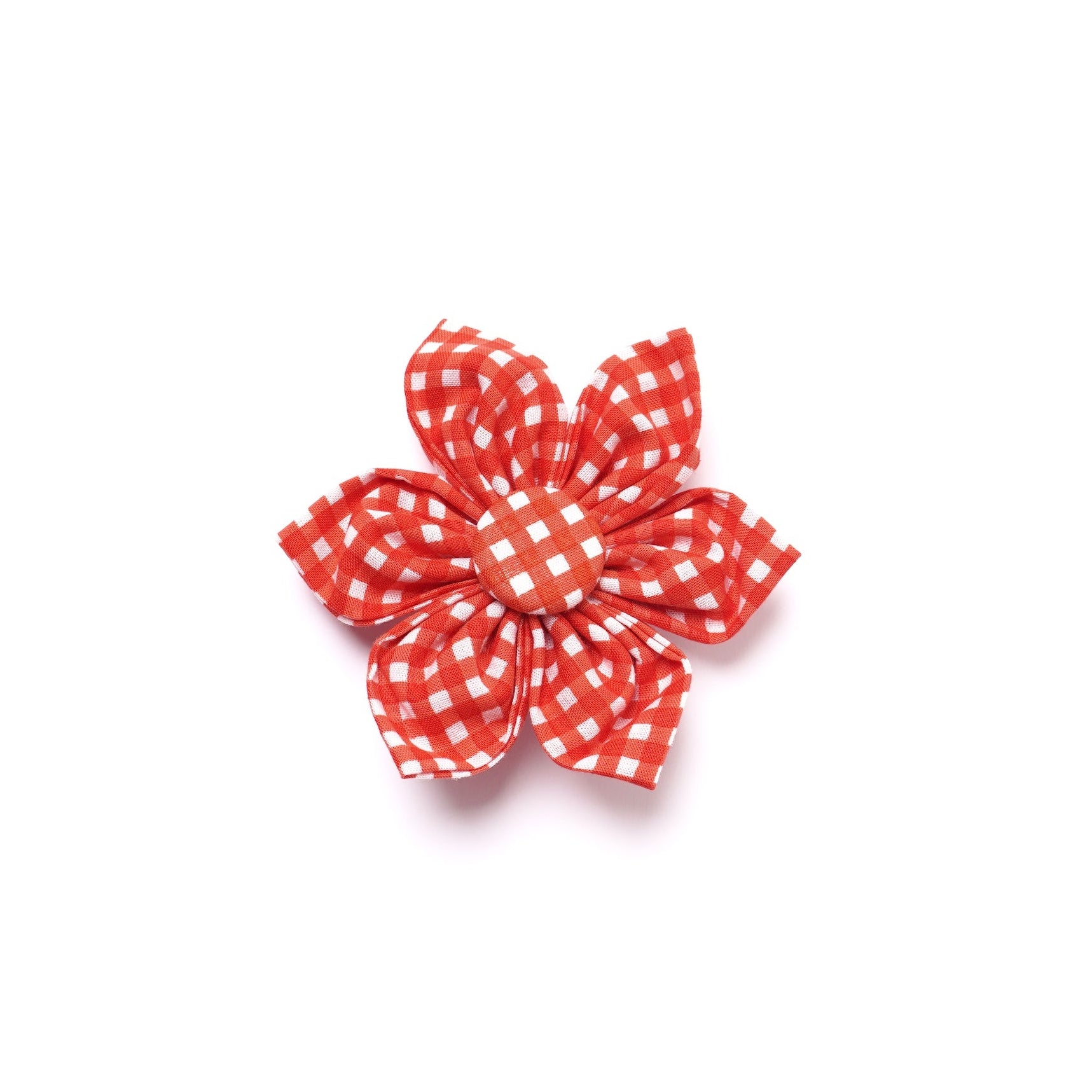 Collar flower in Red Gingham from The Paws