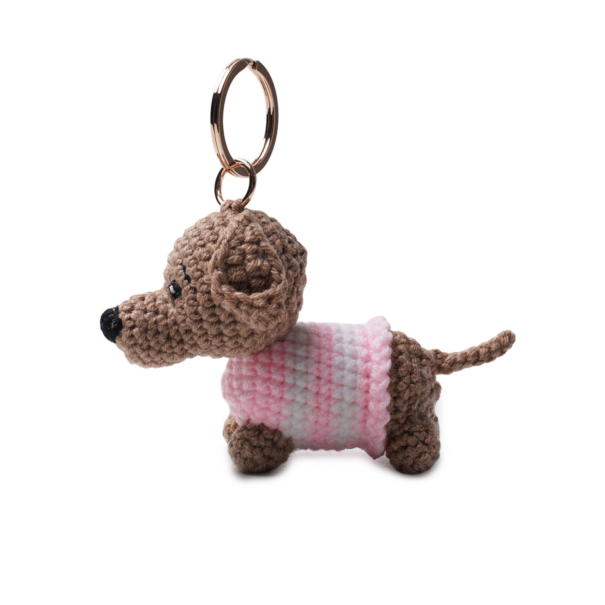 Crocheted Dog Keyring