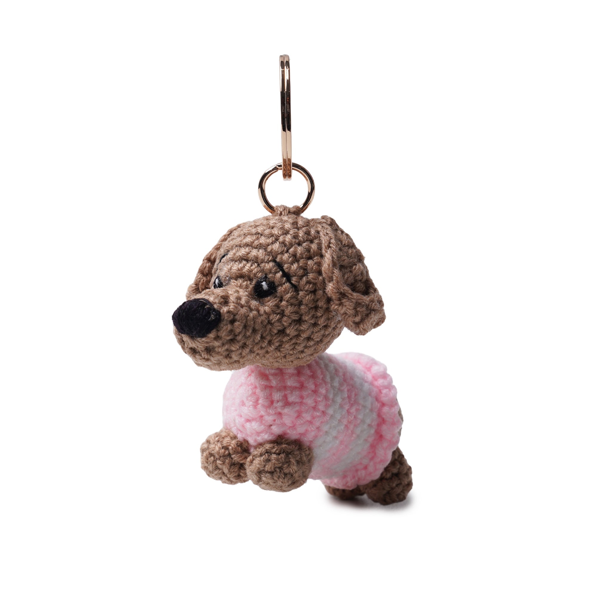 Crocheted Dog Keyring