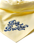 Embroidered Big Brother Dog Bandana - Yellow