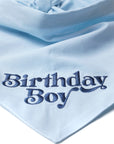Embroidered Birthday Boy Dog Bandana - Blue