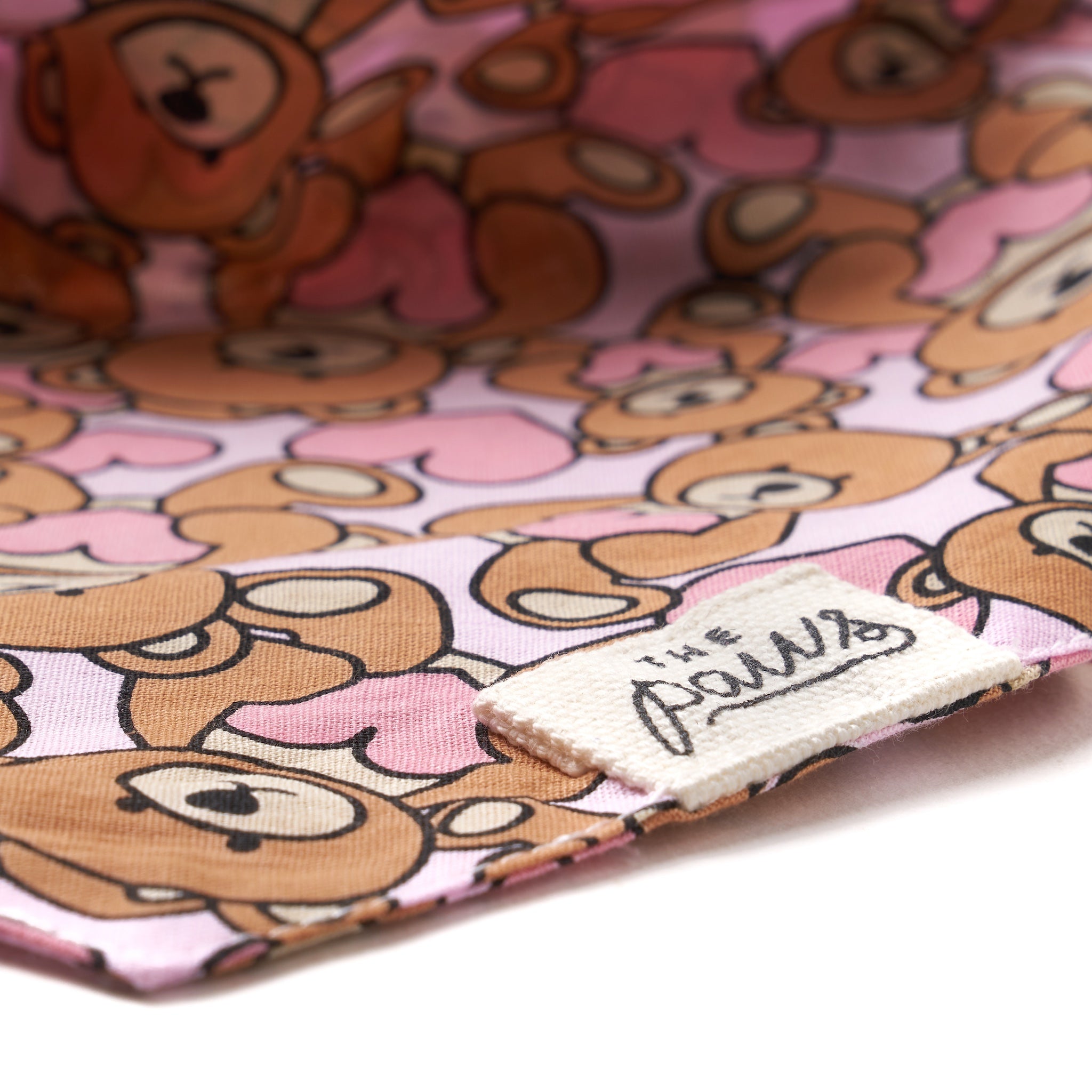 Fluff dog bandana detail- The Paws