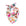 Colorful fruit-patterned bandana on a white background