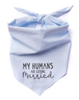 Getting Married Blue Dog Bandana